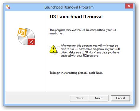 U3 Launchpad Removal Tool for Windows